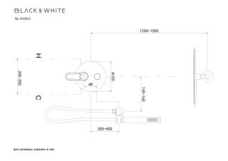Душевой комплект Black&White Gravity 9105GM оружейная сталь